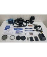 OLYMPUS E450 10MP Digital SLR Camera 40-150mm 14-42mm Lenses Batteries C... - $144.63