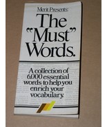 The Must Words Merit Presents Softback Book Vintage 1979 - $24.99