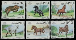 Laos 436-441 MNH NGAI Horse Breeds, Farm Animals ZAYIX 031822S81M - £2.44 GBP