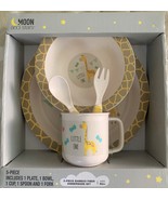 Moon and Stars 5 piece Bamboo Fiber Dinnerware set new in box, toddler, ... - £12.71 GBP