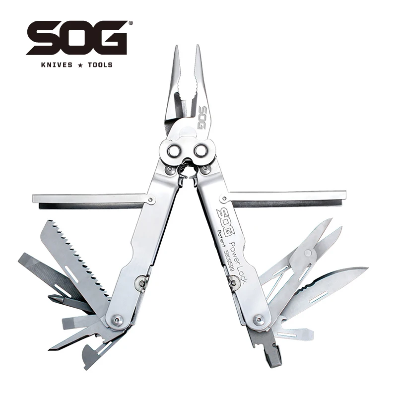 SOG 18 in1 POWERLOCK Multi-Tool Pliers Military Tactical Multifunctional Folding - £154.09 GBP+