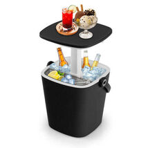3-in-1 Portable Cooler Bar Table with Bottle Opener and Lift Top Lid for... - $137.86