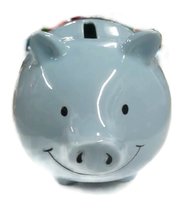 Ceramic Piggy Bank 3 inches Tall (Pink) - $20.00