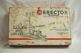 1962 Gilbert Erector The Rocket Launcher Set No. 10201 w Instruction Boo... - $59.39