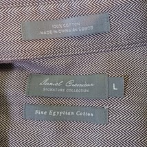 Daniel Cremieux Collared Shirt Men's Large Gray Long-Sleeve Fine Egyptian Cotton image 3