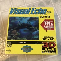 Visual Echo SUNLIT SEA 3D Effect Puzzle Hobbico Tropical Fish Dolphins C... - $29.03