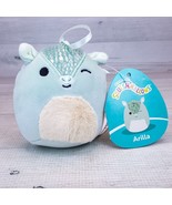 Squishmallows Blue ARILLA the Armadillo 4.5&quot; Plush Stuffed Ornament New ... - £12.27 GBP