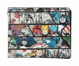 Marvel The Avengers Comics Panel Bi-Fold Wallet New - $14.80
