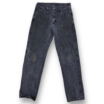Vintage Rustler Jeans Faded Black Pants Western Cowboy Actual 28x29 Workwear - £27.68 GBP