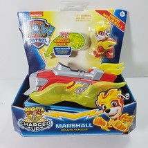 Paw Patrol Mighty Pups Charged Up Marshall Deluxe Vehicle with Lights Sound READ - £19.09 GBP