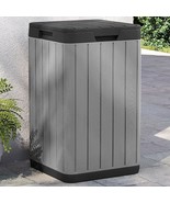 vidaXL Outdoor Garbage Bin Gray 15&quot;x15&quot;x25.6&quot; PP - €171,51 EUR