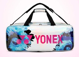  YONEX 2023 PVC Graffiti Sliver Laser Tennis Bag Waterproof Racket Backpack For  - £300.62 GBP