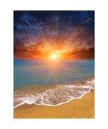 5D Beach Diamond Painting Beach Art for Adult, Sunset on Sea Diamond Pai... - £10.99 GBP