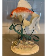 Vintage Franklin Mint THE GOLDEN CARP Sculpture 1987 William Kazmar RARE!! - $116.01