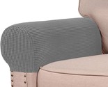 Stretch Armrest Covers In Turquoise For Couches And Chairs; Couch Arm Co... - $38.92