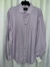 Nordstrom Men&#39;s Shirt Lavender Herringbone Size 17 32-33 - £23.39 GBP