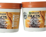 2 Pack Garnier Fructis Damage Repairing Papaya Hair Treat 3 In 1 Hair Ma... - £17.53 GBP