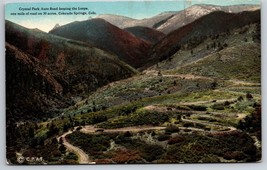 Crystal Park Auto Road Colorado Springs CO Unused UNP 1910s DB Postcard K12 - £4.71 GBP