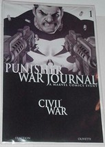 Punisher War Journal 1 NM Civil War B&amp;W Cvr Matt Fraction Ariel Olivetti Born A - £50.99 GBP