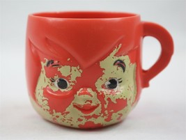 VINTAGE 1972 Flintstones Vitamins Pebbles Plastic Mug - £7.43 GBP