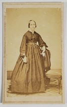 CDV Civil War Era Woman  Jordan &amp; Co Studio Photo CV45 - £11.95 GBP