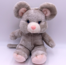 House Of Lloyd Mama Mouse 12&quot; Plush 1989 Vintage Gray Mouse Blue Eyes Ey... - £10.72 GBP