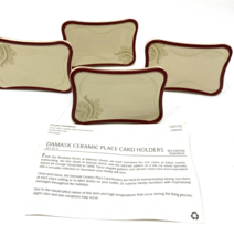 Biltmore Inspirations Damask Ceramic Place Card Holders Set of 4 - $21.29 CAD