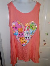 Shopkins Peach Color Tank Top  Size XL (14/16) Girl&#39;s NEW LAST ONE - £12.05 GBP