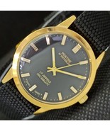 GOLD PLATED VINTAGE MONTINE 17J INCABLOC WINDING SWISS MENS WATCH a28540... - $25.00