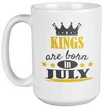 Make Your Mark Design Kings Born in July Coffee &amp; Tea Mug for Birthday, Presents - £19.94 GBP