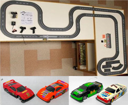 1993 Unused Tyco Tcr Slotless Slot Car Total Control Race Set 34ft + 5 Vehicles! - £157.31 GBP