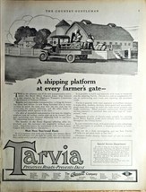 1919 TARVIA-PRESERVES ROADS PREVENTS DUST-Farmers-Platform-Gate-Antique ... - $13.71