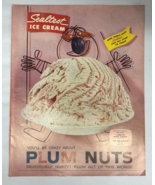 50s Sealtest Plum Nuts Ice Cream Ad &quot;Delicously Nutty! Plum Out Of This ... - £3.95 GBP