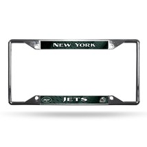 New York Jets License Plate Frame Chrome EZ View - Special Order - $49.49