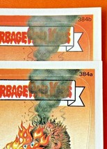 1987 Topps OS10 Garbage Pail Kids 384a &amp; 384b Hot Toddy Card White Square Error - £11.07 GBP