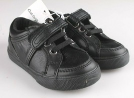 Cat &amp; Jack Bambini&#39; Huxley IN Finta Pelle Nera Sneaker Scarpe 6 USA Nwt - $14.94