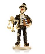 Keren Kopal Clown Lawyer  Trinket Box Decorated with  Austrian Crystals - $107.53
