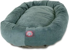 24 Inch Micro Velvet Calming Dog Bed Washable C Cozy Soft Round Dog Bed With Spi - £27.00 GBP