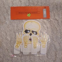 UNOPENED Vintage Halloween Skeleton Decoration Made Of Tissue Paper by Amscan - £18.24 GBP
