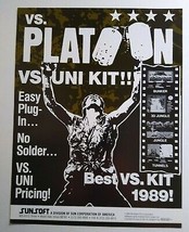 VS Platoon Arcade FLYER Original 1986 Video Game Paper Artwork Retro - £34.98 GBP