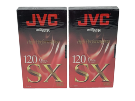 Set of 2 Sealed JVC (T-120 SXB) High Performance 120 6hrs [EP Mode] SX V... - £6.99 GBP