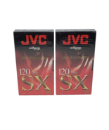 Set of 2 Sealed JVC (T-120 SXB) High Performance 120 6hrs [EP Mode] SX V... - £6.96 GBP