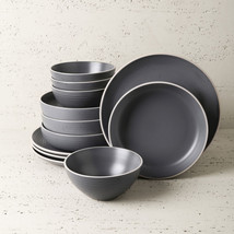 Stone + Lain Lauren 12-piece Stoneware Dinnerware Set - £71.07 GBP