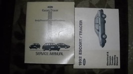 1992 Ford Escort &amp; Mercury Tracer Service Shop Repair Manual Set W Evtm Oem Ewd - £47.66 GBP
