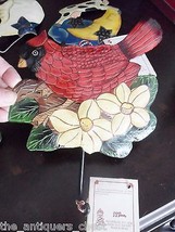Metal decorated hangers (5), around 6&quot;, birds, cow &amp; moon faces,with tag... - $29.69