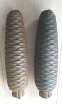 Pair Of Large Vintage Acorn Shaped Clock Weights - £19.84 GBP