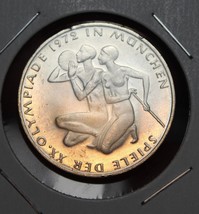 Germany 10 Mark, 1972-G Gem Unc Silver~Munich Olympic Games - £17.01 GBP