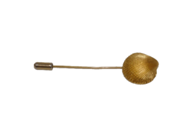 Trifari Gold Tone Clam Shell Sea Shell Stick Pin Hat Lapel Pin Brooch - £15.97 GBP