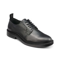Karl Lagerfeld Paris Men&#39;s Plain Toe Lace Up Derby Leather Oxford Shoe Black - £78.54 GBP