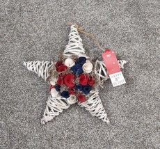 Pier 1 Wooden Star 4th of July Curled Wood Patriotic Wall Decor Americana - £15.95 GBP